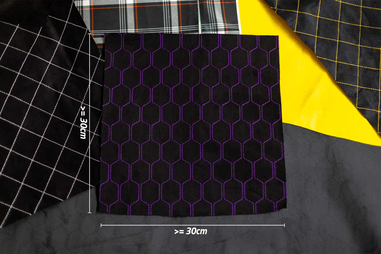 indivitara® Premium (Design, Stitch, Art, Foam, Stitch Quilted, Design Quilted) - Sample/Remnant for Testing